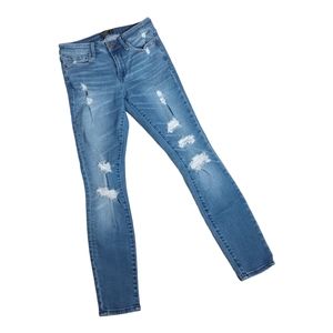 ABERCROMBIE & FITCH HARPER LOW RISE SUPER SKINNY JEANS SIZE 26/2S